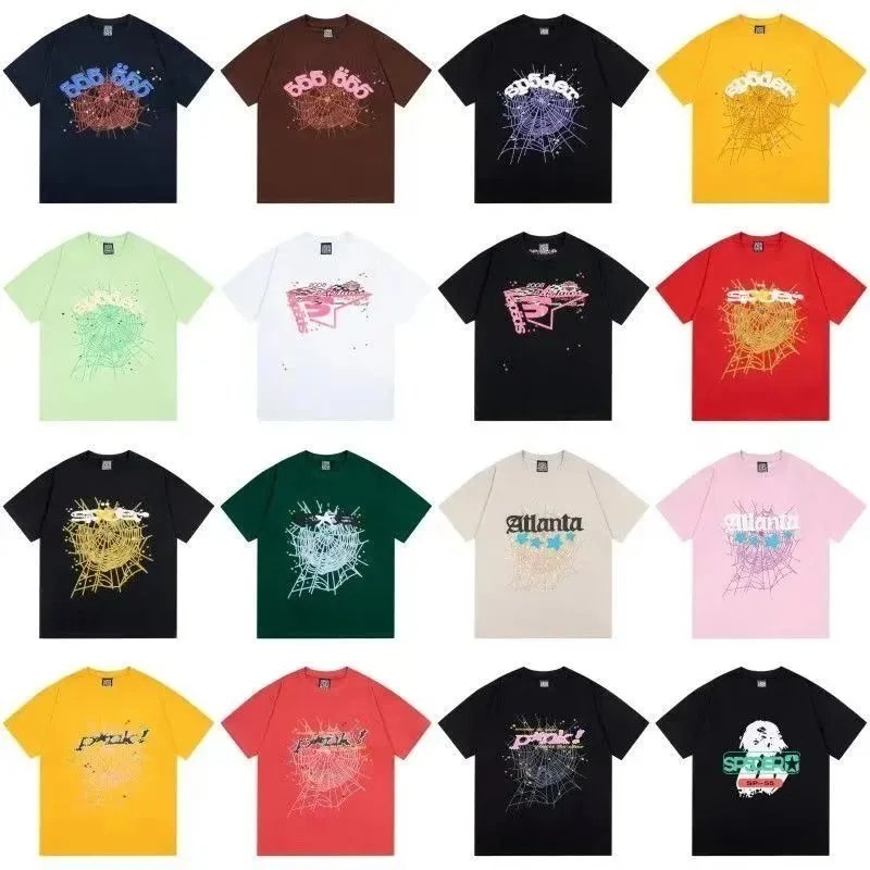 Sp5der Web Graphic Oversized Tee Multicolor