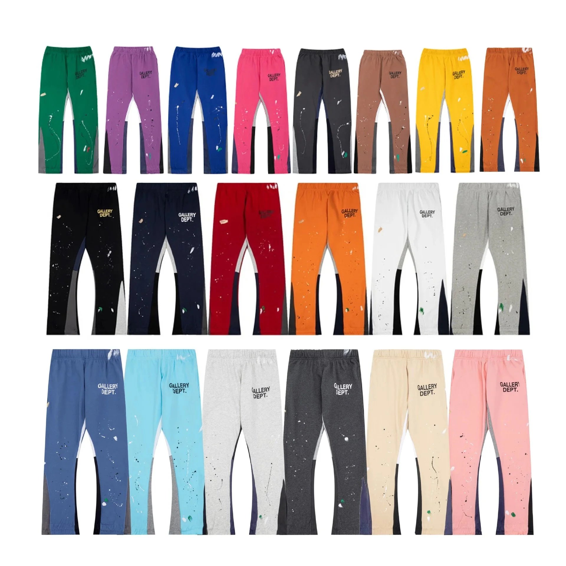 Gallery Dept. Paint Splatter Flare Sweatpants Multicolor