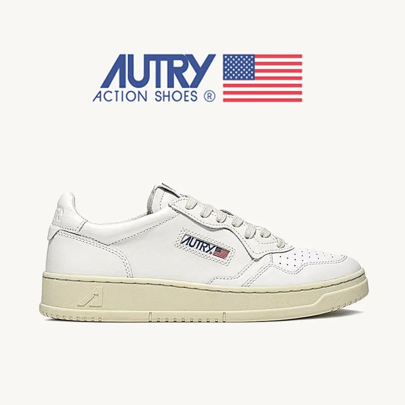 Autry Medalist Low Vintage Sneakers White