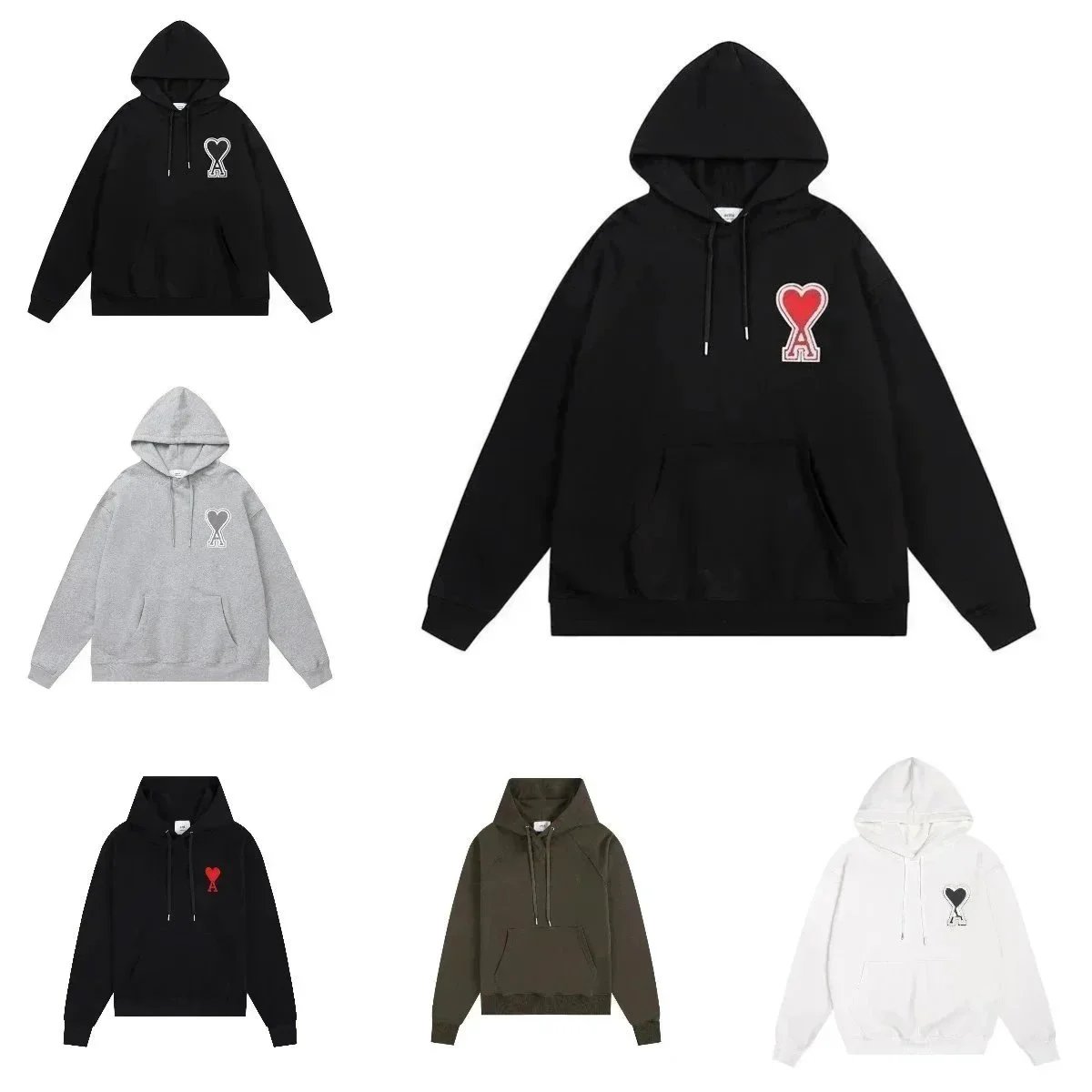 Ami Paris Ami Ami de Coeur Casual Hoodie Multicolor