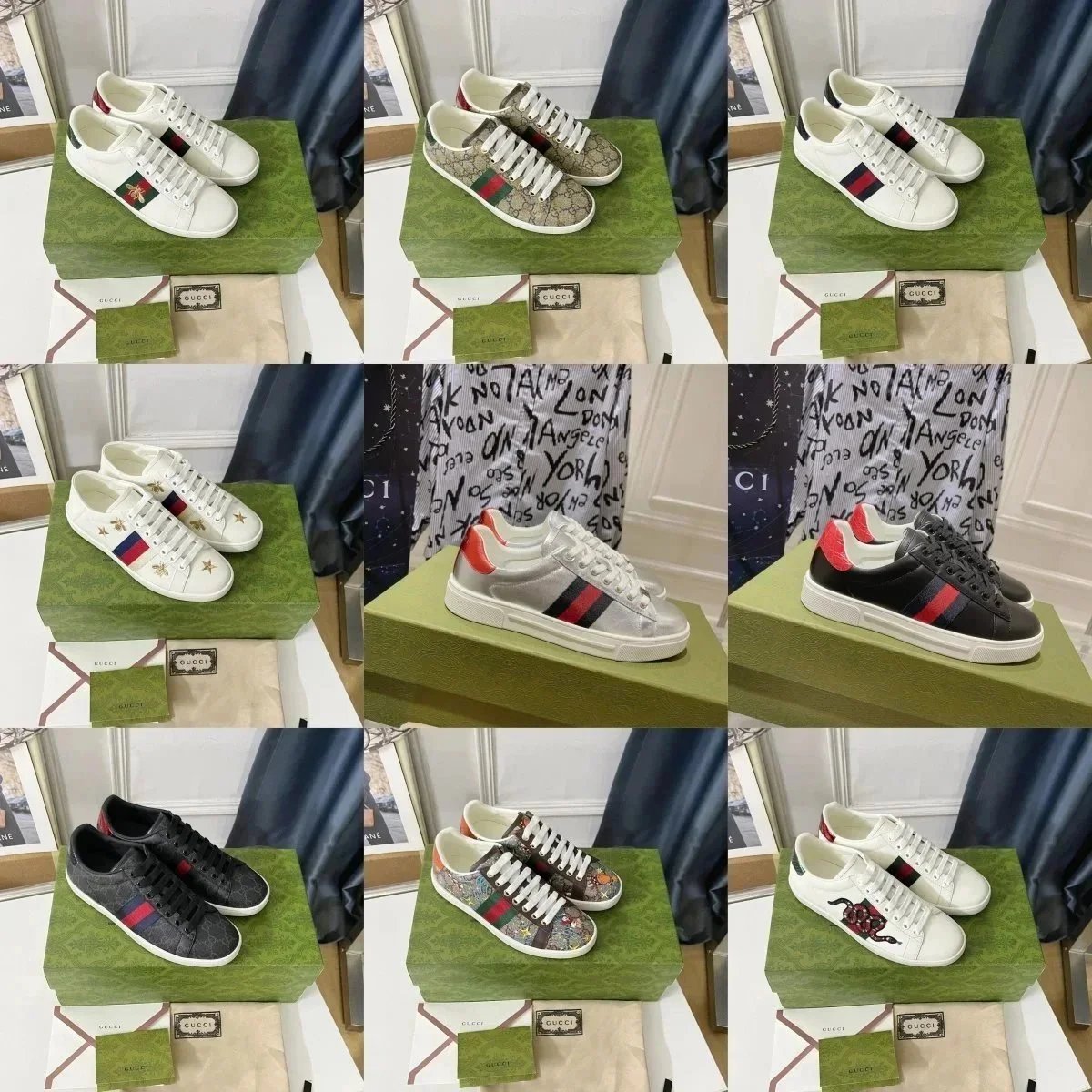 Gucci Ace classic low top sneakers Multicolor