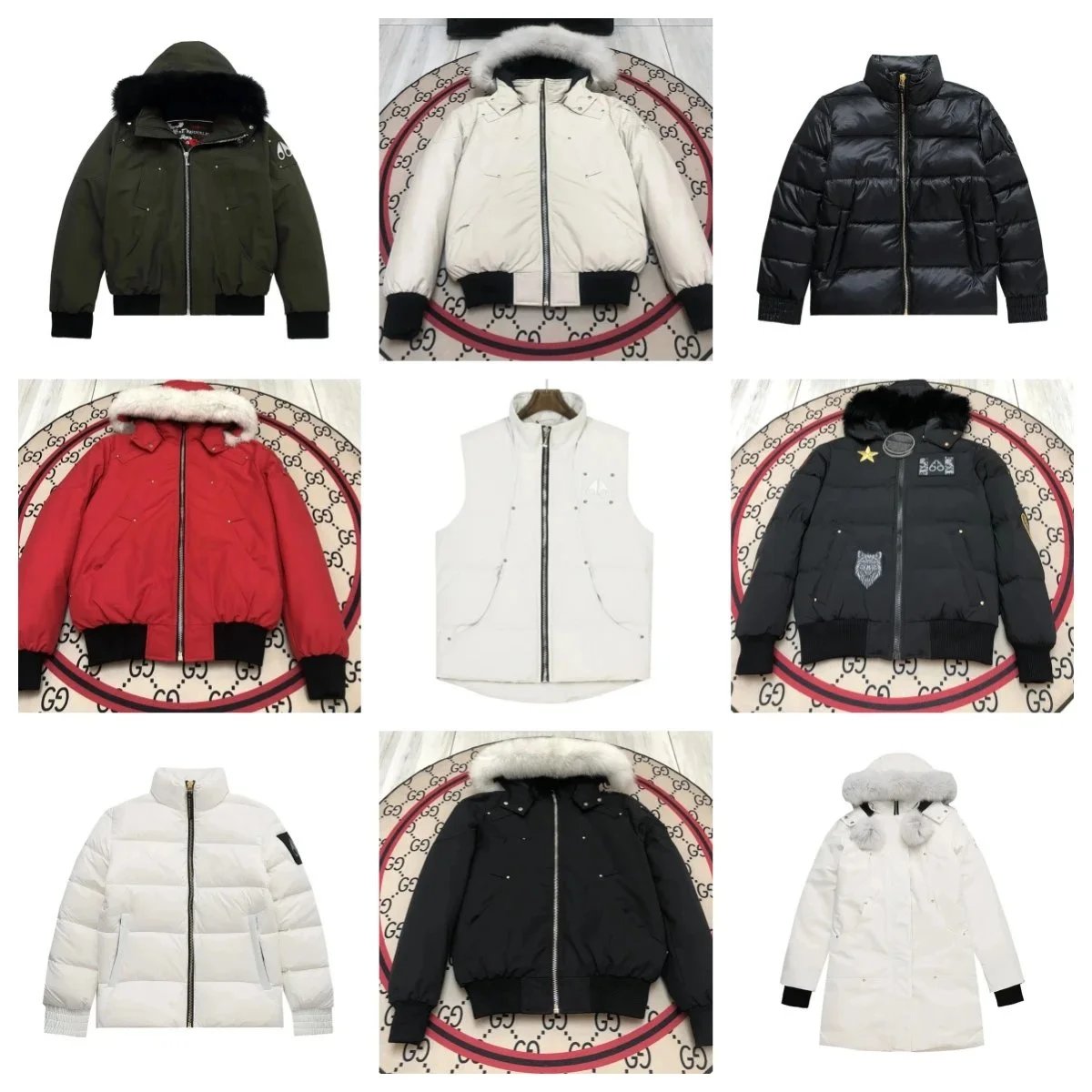 Moose Knuckles Stirling Parka and Bomber Puffer Jacket Collection Multicolor