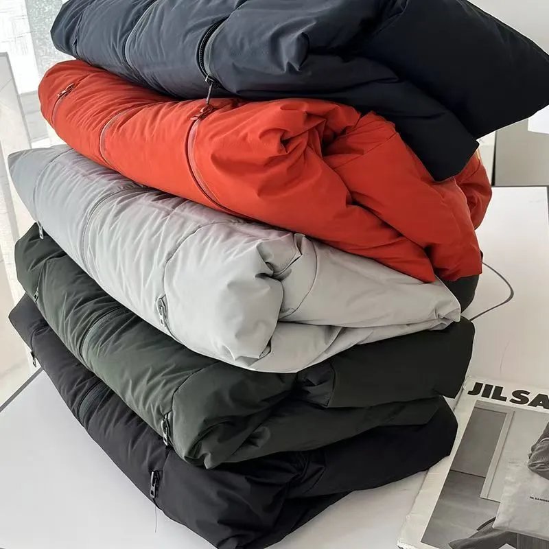 Jil Sander Puffer Jacket Minimalist Down Jacket Multicolor