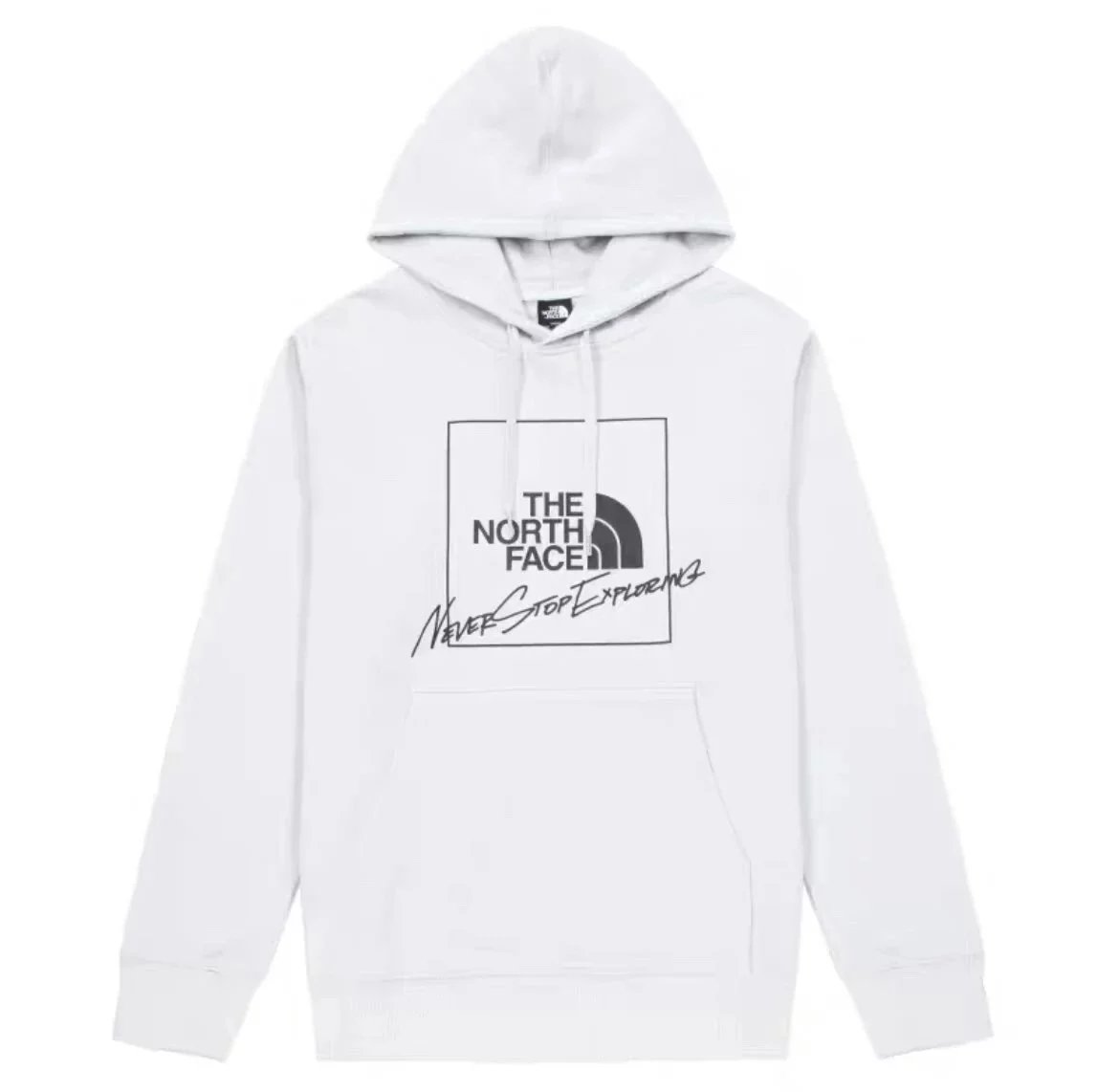 The North Face TNF Never Stop Exploring Graphic Cotton Hoodie White