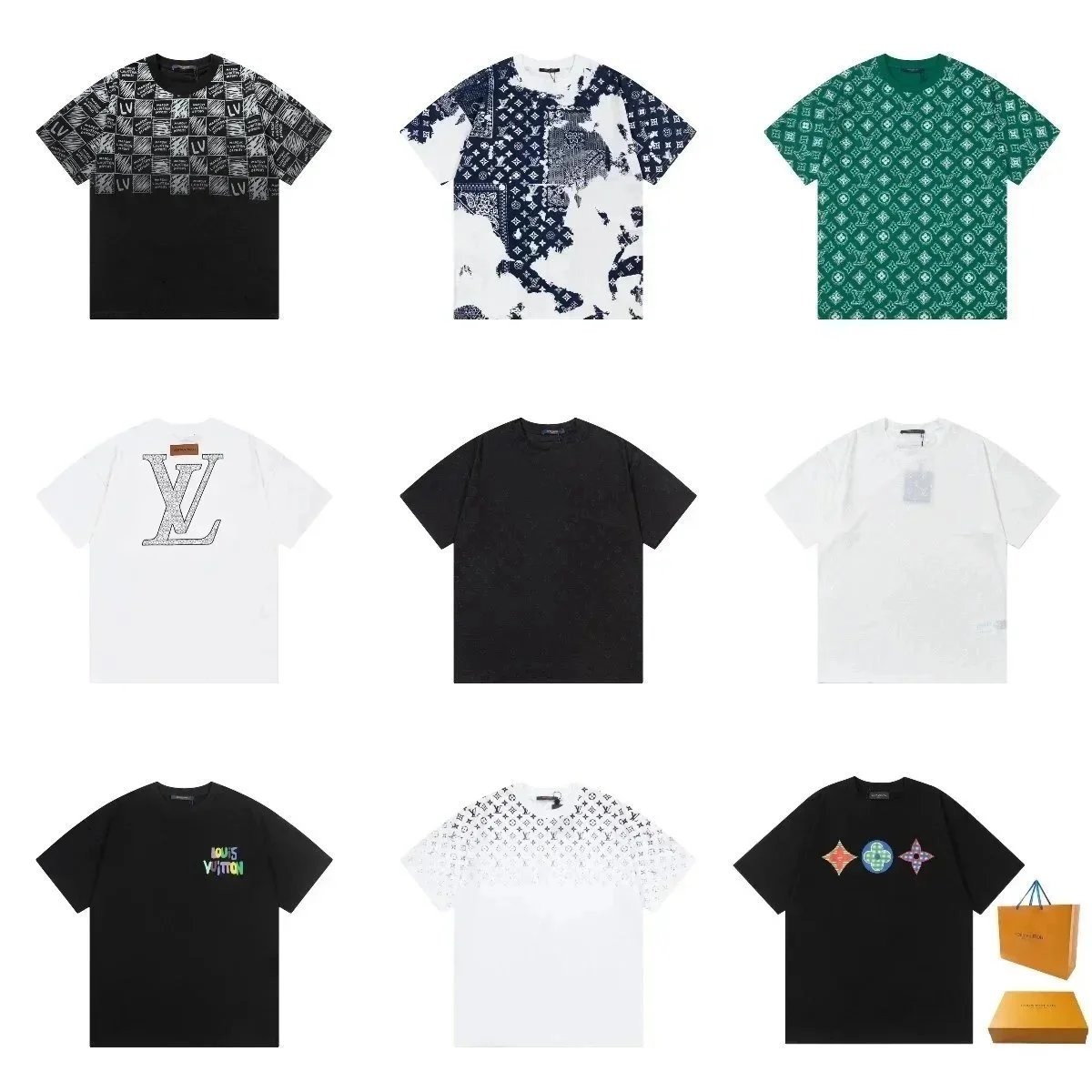 Louis Vuitton LV Monogram Graphic Oversized T-Shirt Collection Multicolor