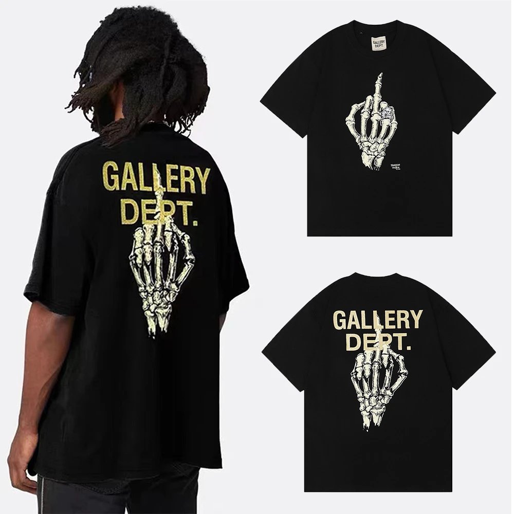 Gallery Dept. Skeleton Hand Graphic Tee Black