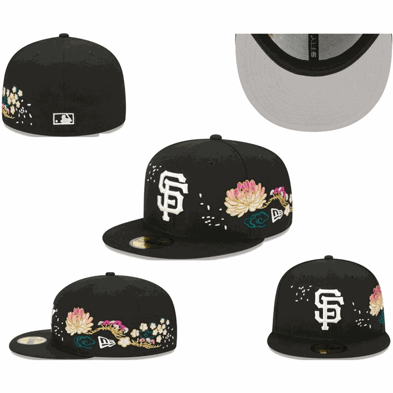 New Era 59FIFTY San Francisco Giants Floral Fitted Cap Black
