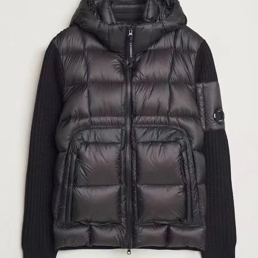 C.P. Company Hybrid Goggle Down Jacket Black