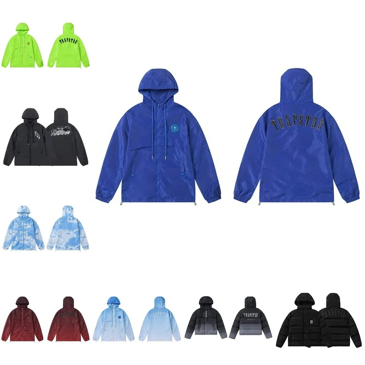 Trapstar Windbreaker Streetwear Jacket Blue