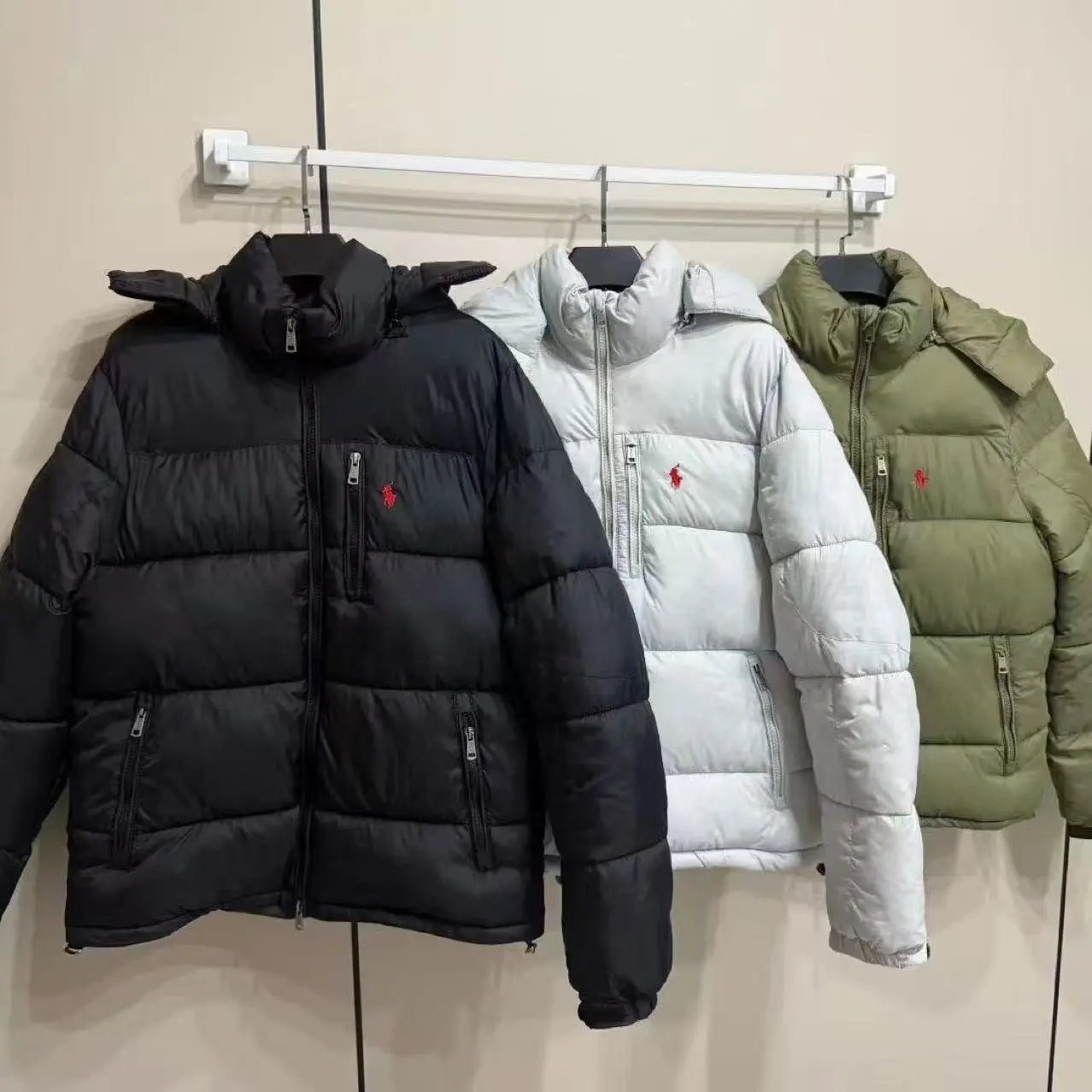 Ralph Lauren RL Puffer Warm Winter Jacket Multicolor