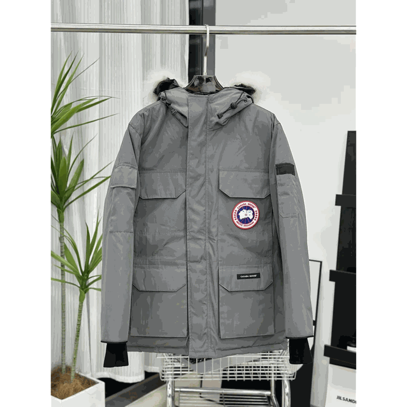 Canada Goose Expedition Parka Warm Winter Puffer Jacket Gray