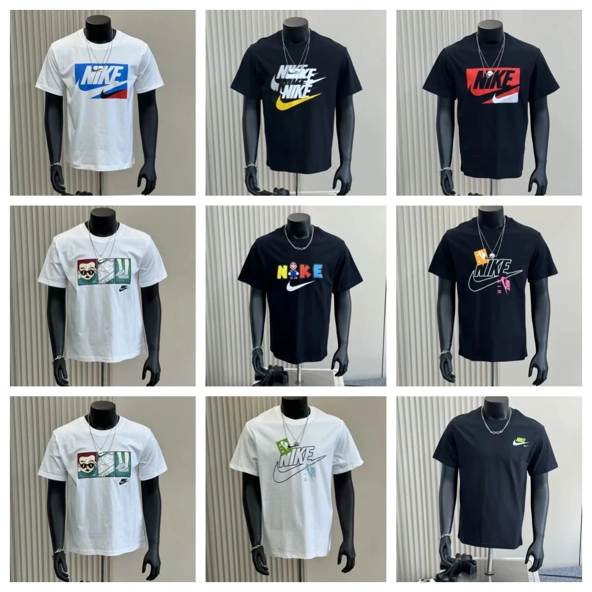 Nike Graphic Print Cotton T-Shirt Multicolor