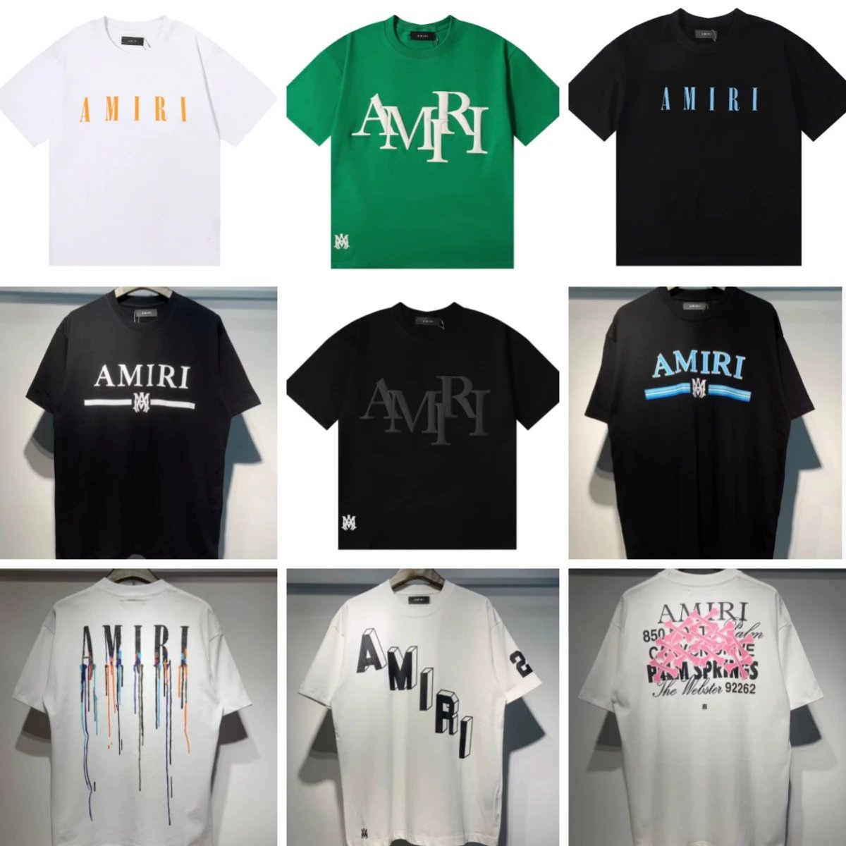 Amiri Graphic Print Oversized Tee Multicolor