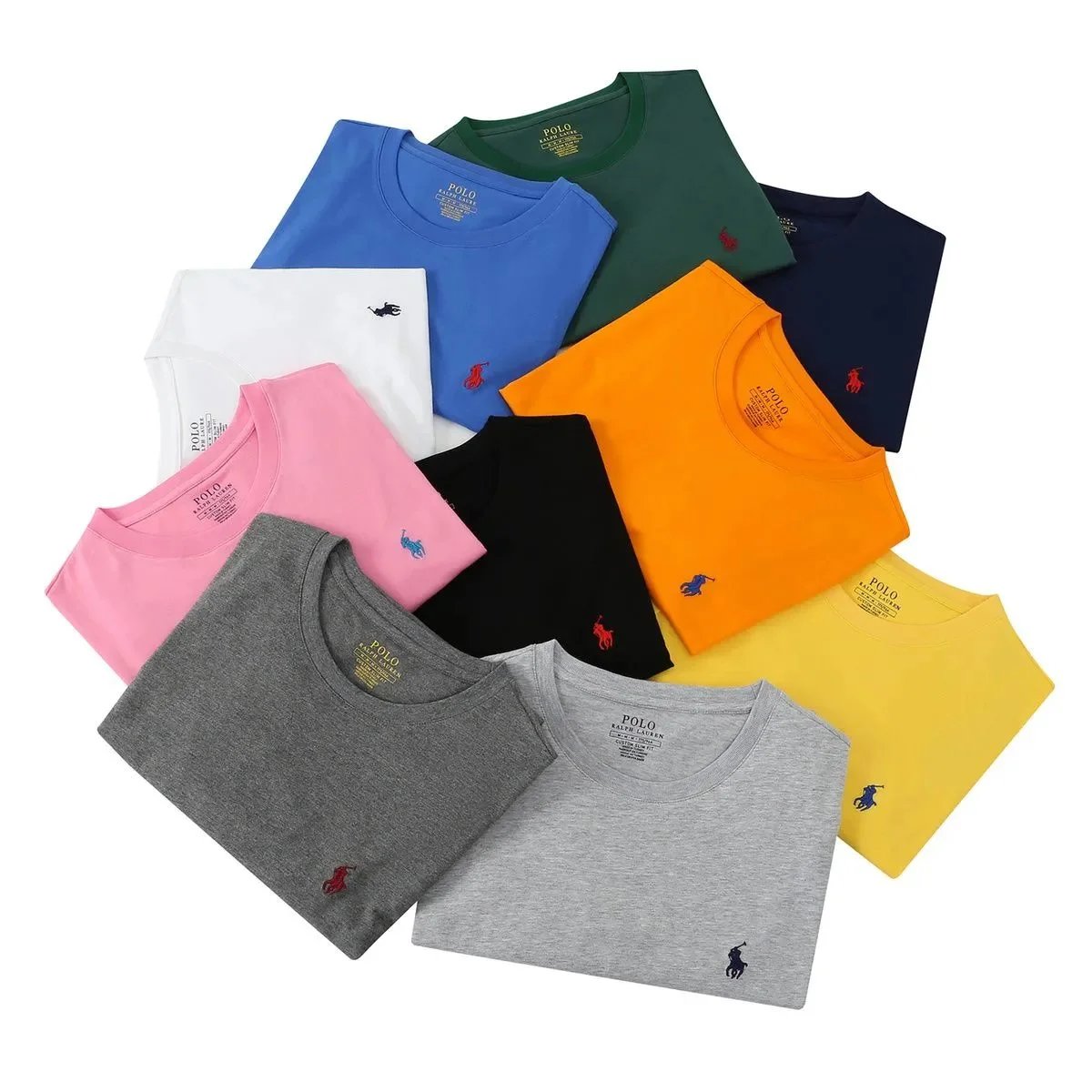 Ralph Lauren RL Custom Slim Fit Cotton T-Shirt Multicolor