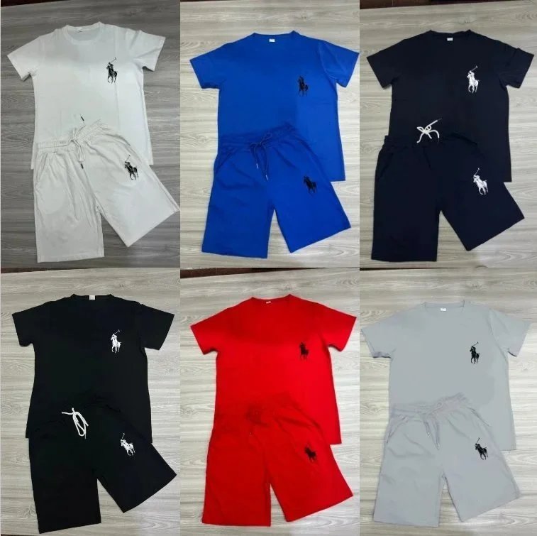 Ralph Lauren Pony Embroidery Casual Shorts Set Multicolor
