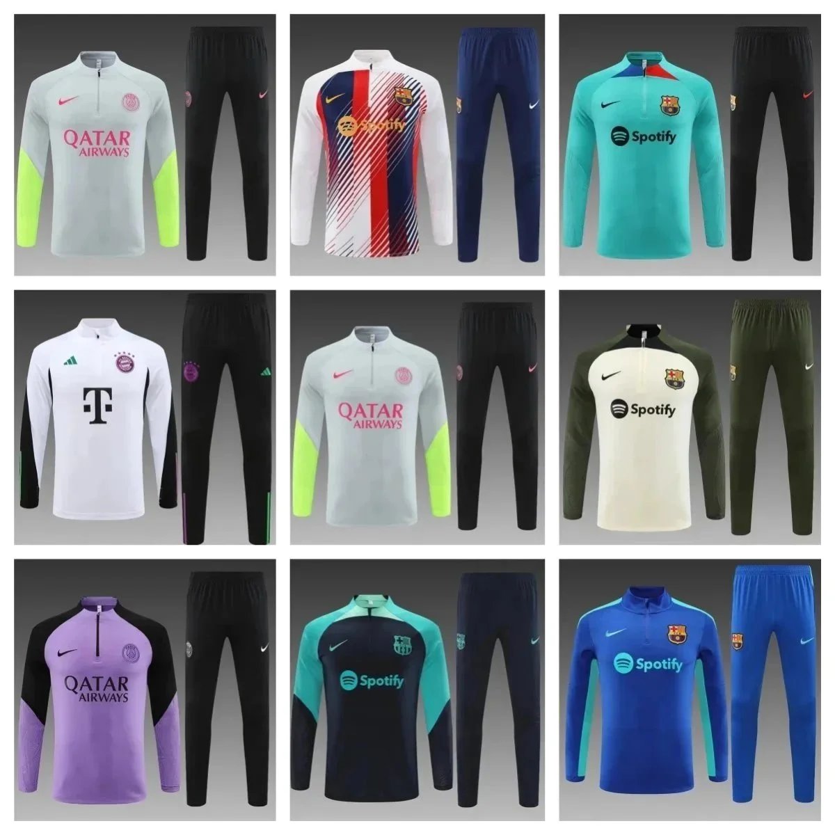 Nike Strike Drill Training Tracksuit Soccer Jersey Set Multicolor