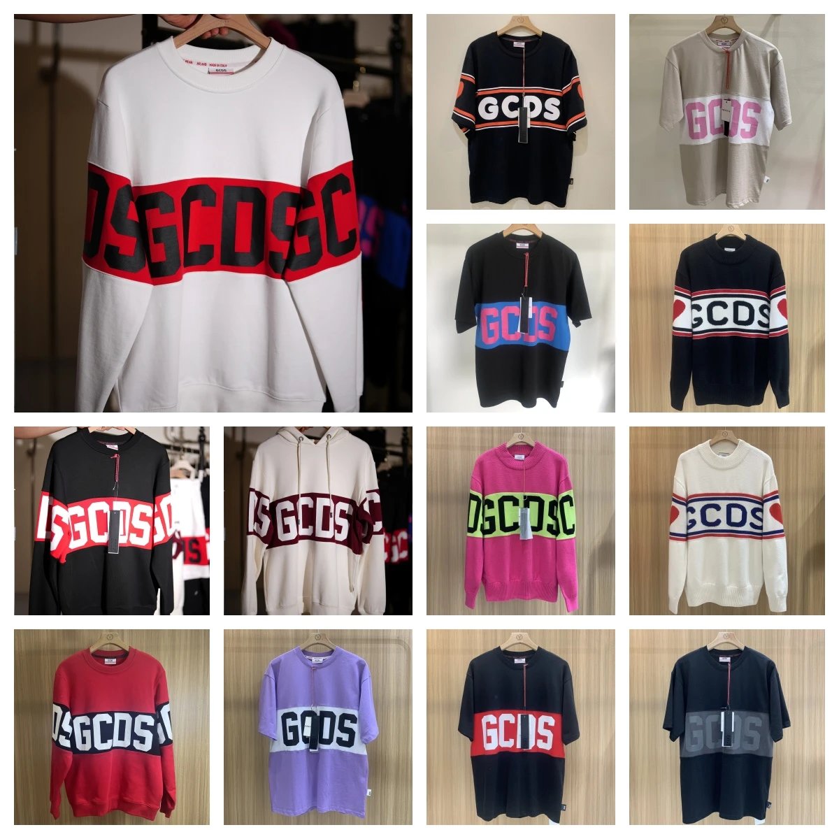 GCDS Band Logo Graphic Streetwear Sweatshirt Multicolor