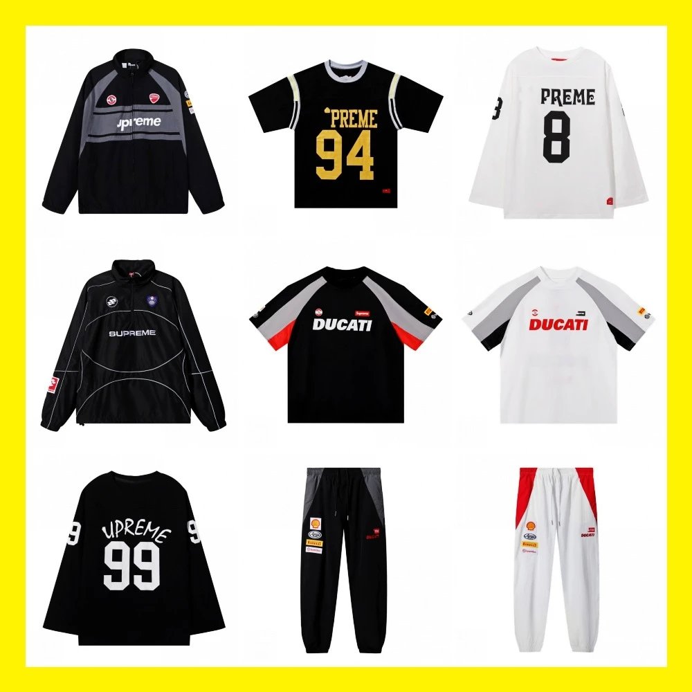 Supreme Ducati Collection Streetwear Jersey and Apparel Multicolor
