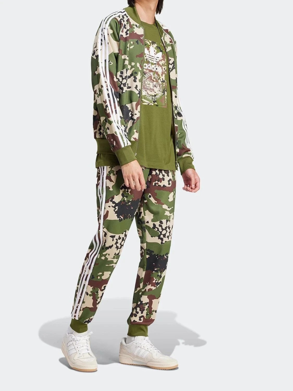 Adidas Camo Tracksuit Matching Set Green