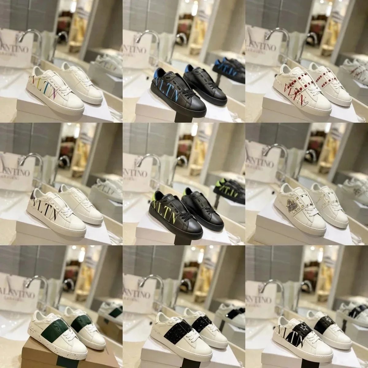 Valentino Open VLTN Low Top Sneakers Multicolor