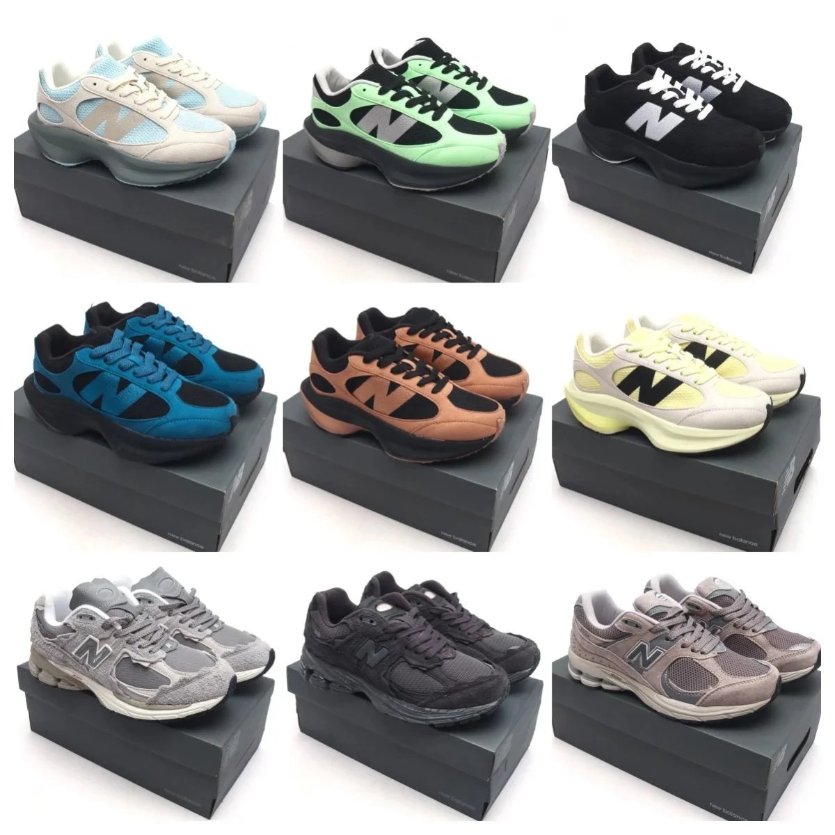 New Balance 2002R Chunky Retro Sneakers Multicolor