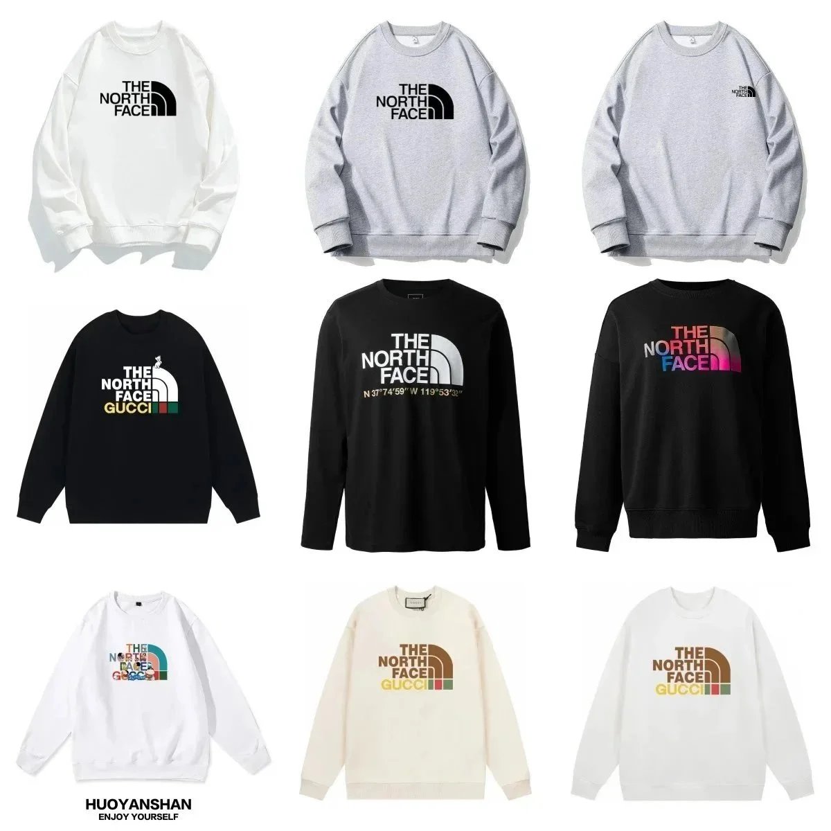 The North Face TNF Graphic Print Crewneck Sweatshirt Multicolor
