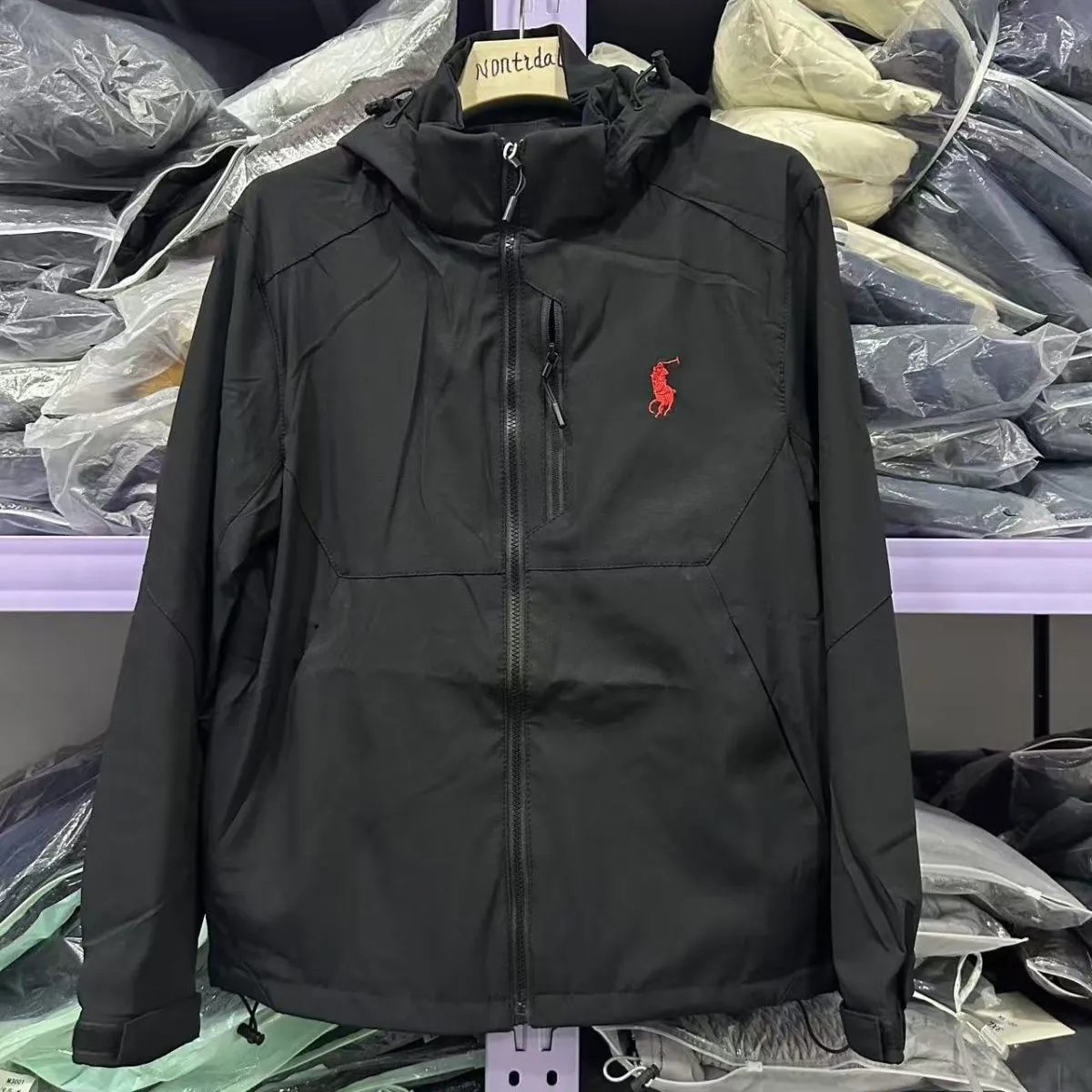 Ralph Lauren Lightweight Windbreaker Jacket Black