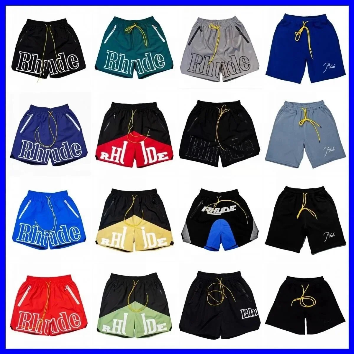 Rhude Traxedo Casual Shorts Multicolor