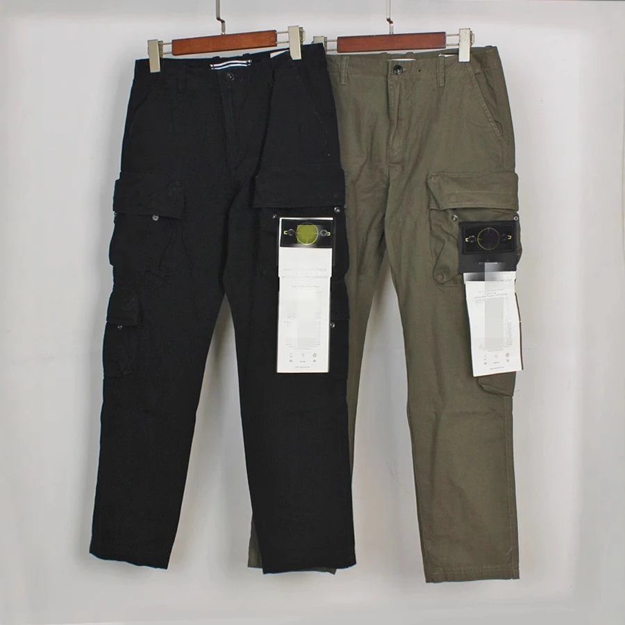 Stone Island Cargo Pants Casual Trousers Black and Olive