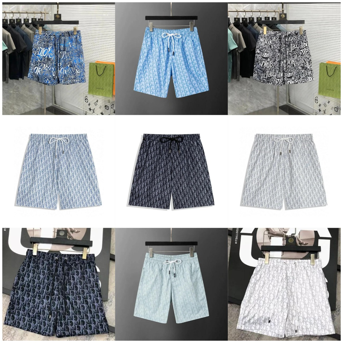 Dior Oblique casual Swim Shorts Multicolor