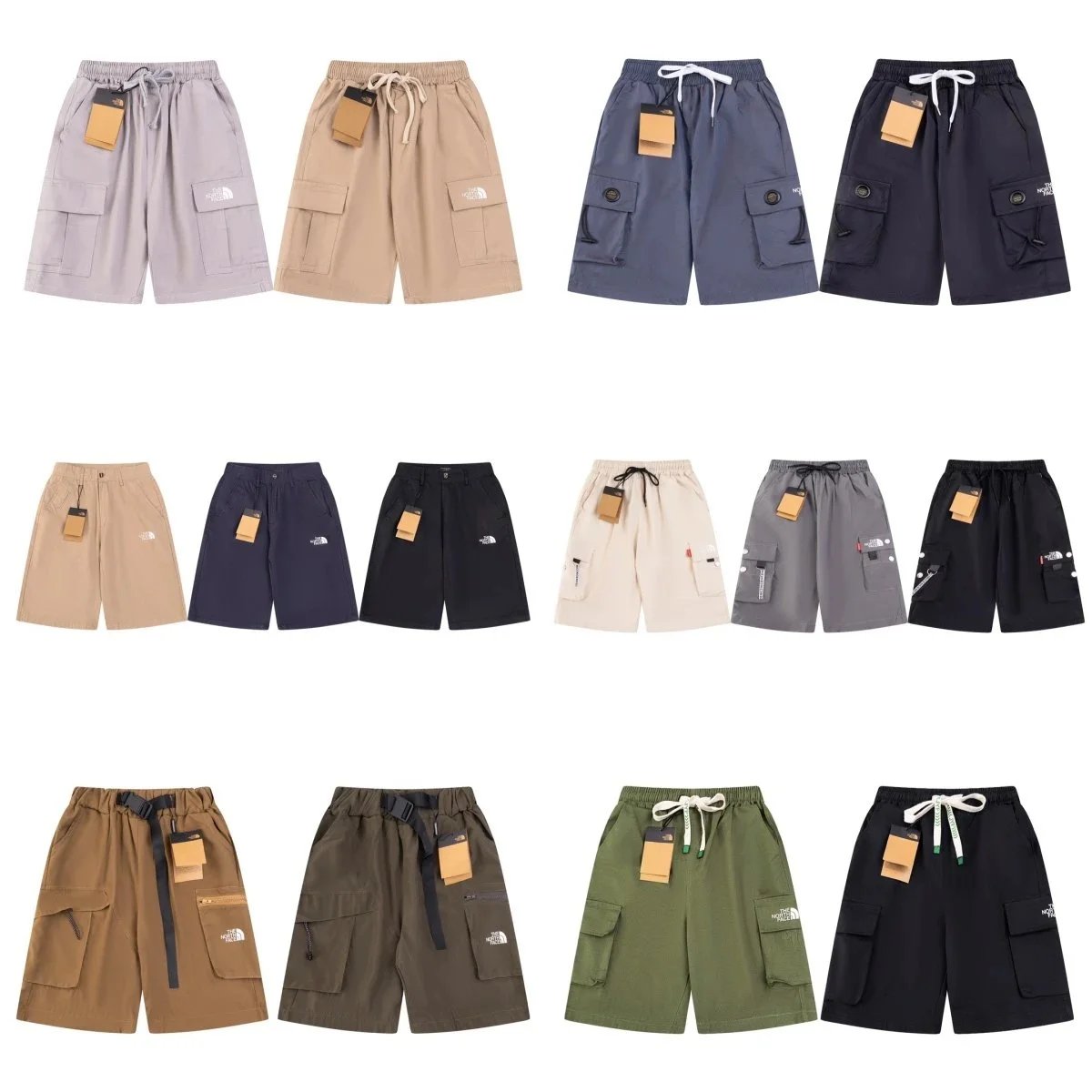 The North Face TNF Cargo Shorts Casual Streetwear Multicolor