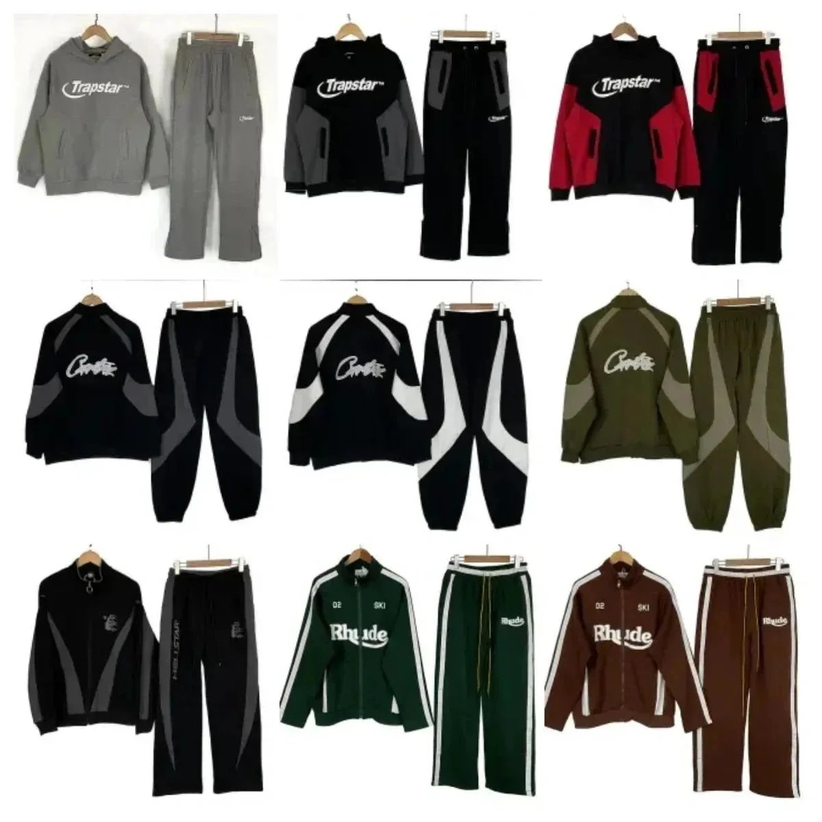 Trapstar Tracksuit Set Streetwear Matching Set Multicolor