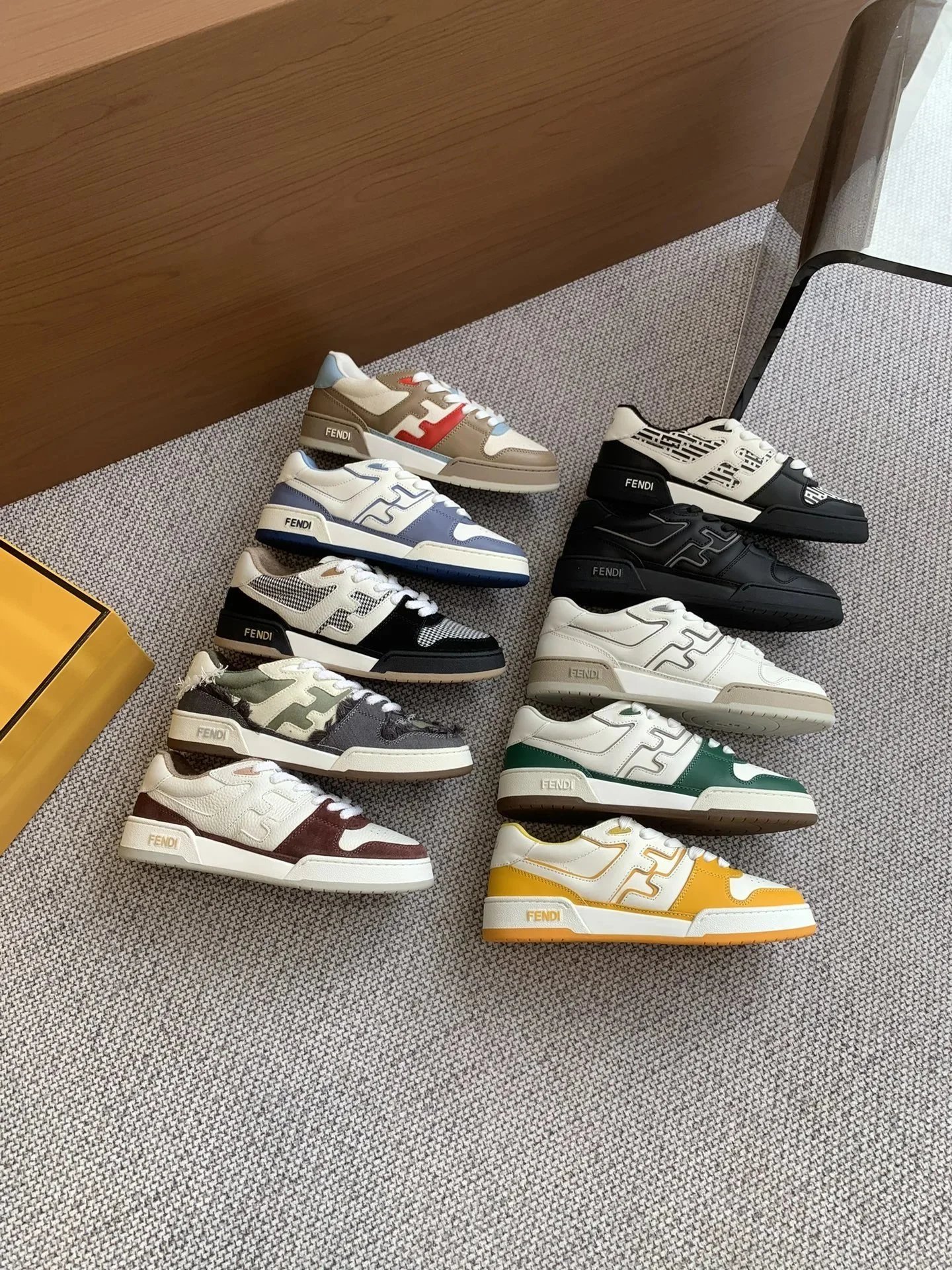 Fendi Match Low Top Sneakers Multicolor