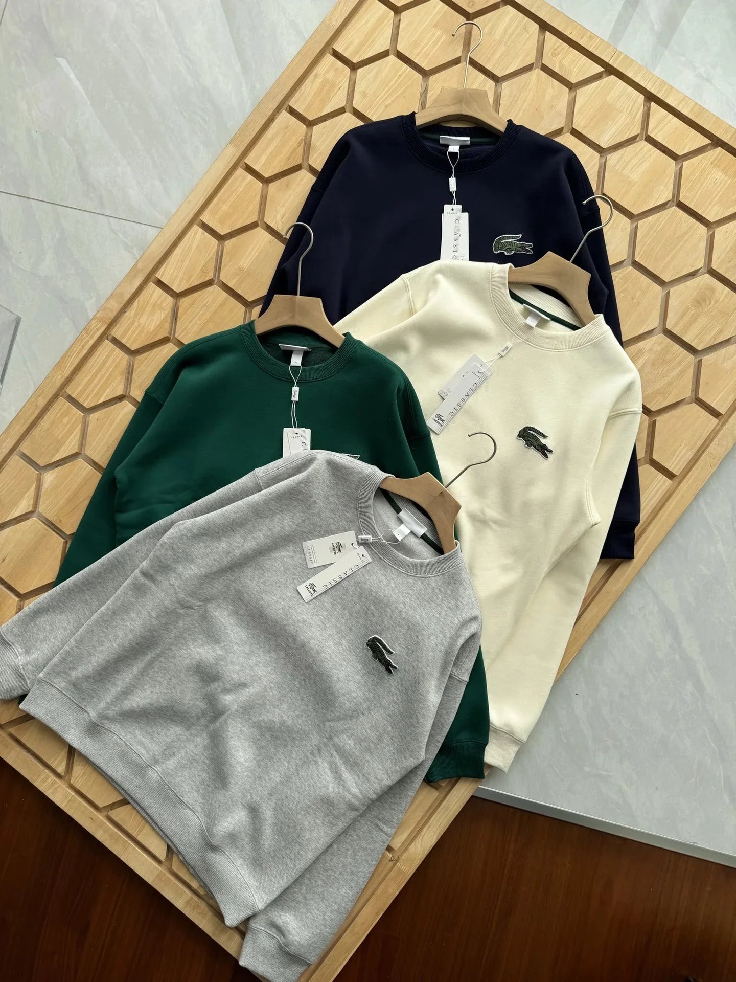 Lacoste Classic Crewneck Cotton Sweatshirt Multicolor