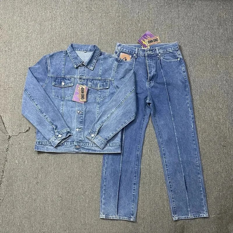 Design Denim Genes Matching Set Denim Jacket and Jeans Blue