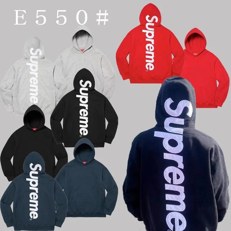 Supreme Satin Appliqué Hooded Sweatshirt Streetwear Hoodie Multicolor