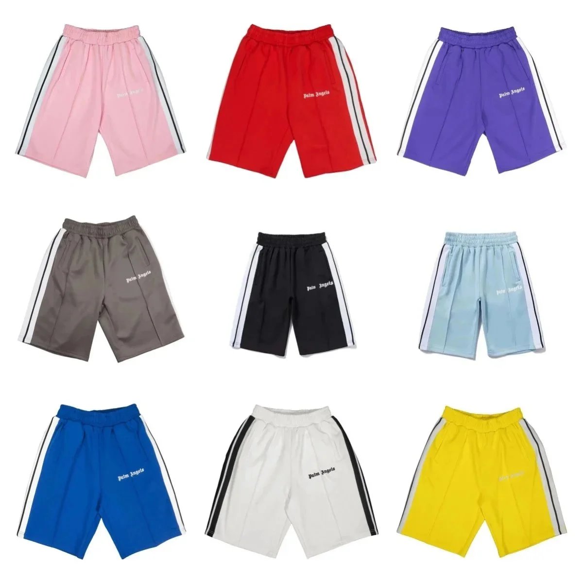Palm Angels Track Shorts Casual Streetwear Shorts Multicolor