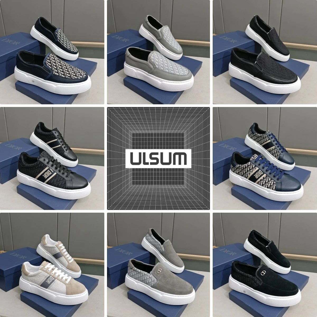 Dior Oblique Casual Sneakers Multicolor