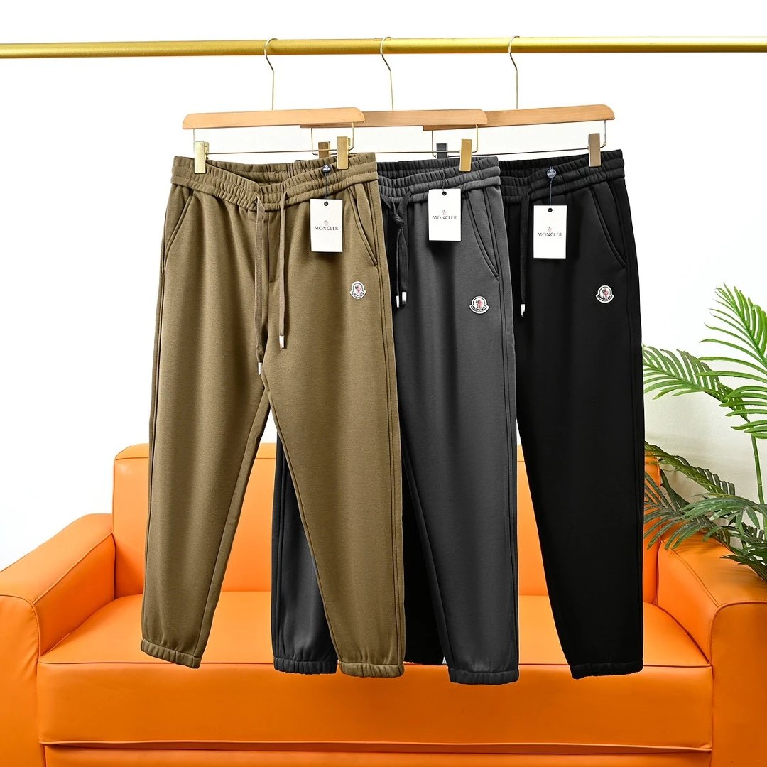 Moncler Cotton Jersey Casual Sweatpants Multicolor