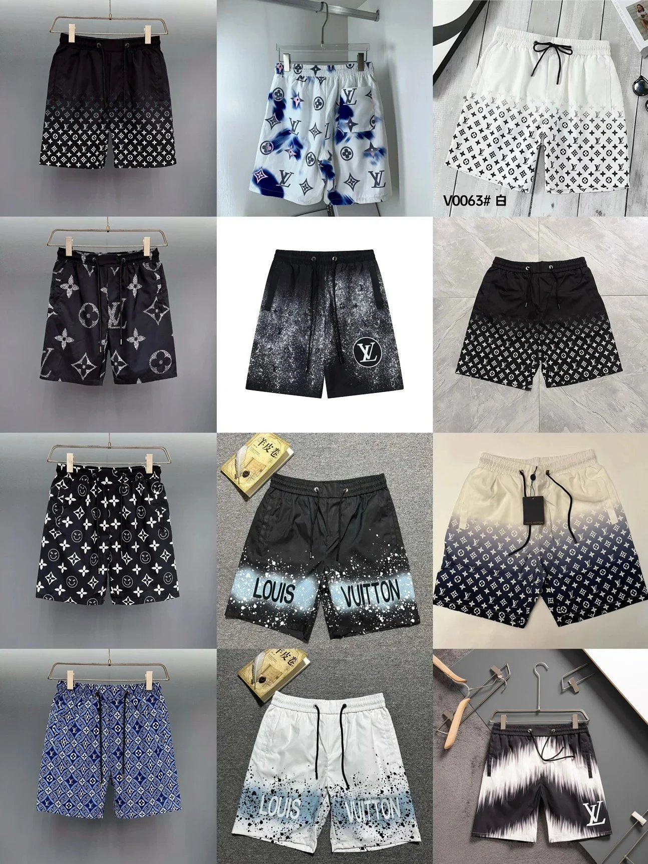 Louis Vuitton LV Monogram Print Casual Shorts Multicolor
