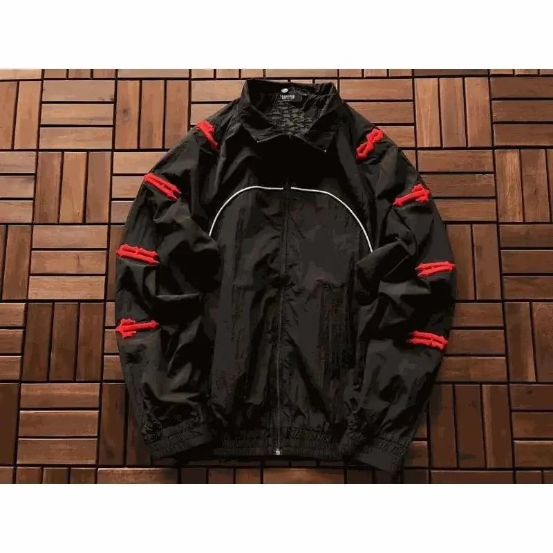 Trapstar Irongate Windbreaker Streetwear Jacket Black