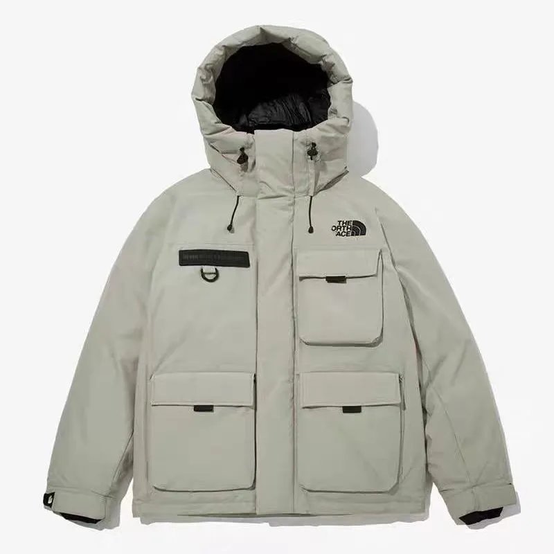 The North Face TNF White Label Puffer Jacket Utility Down Jacket Beige