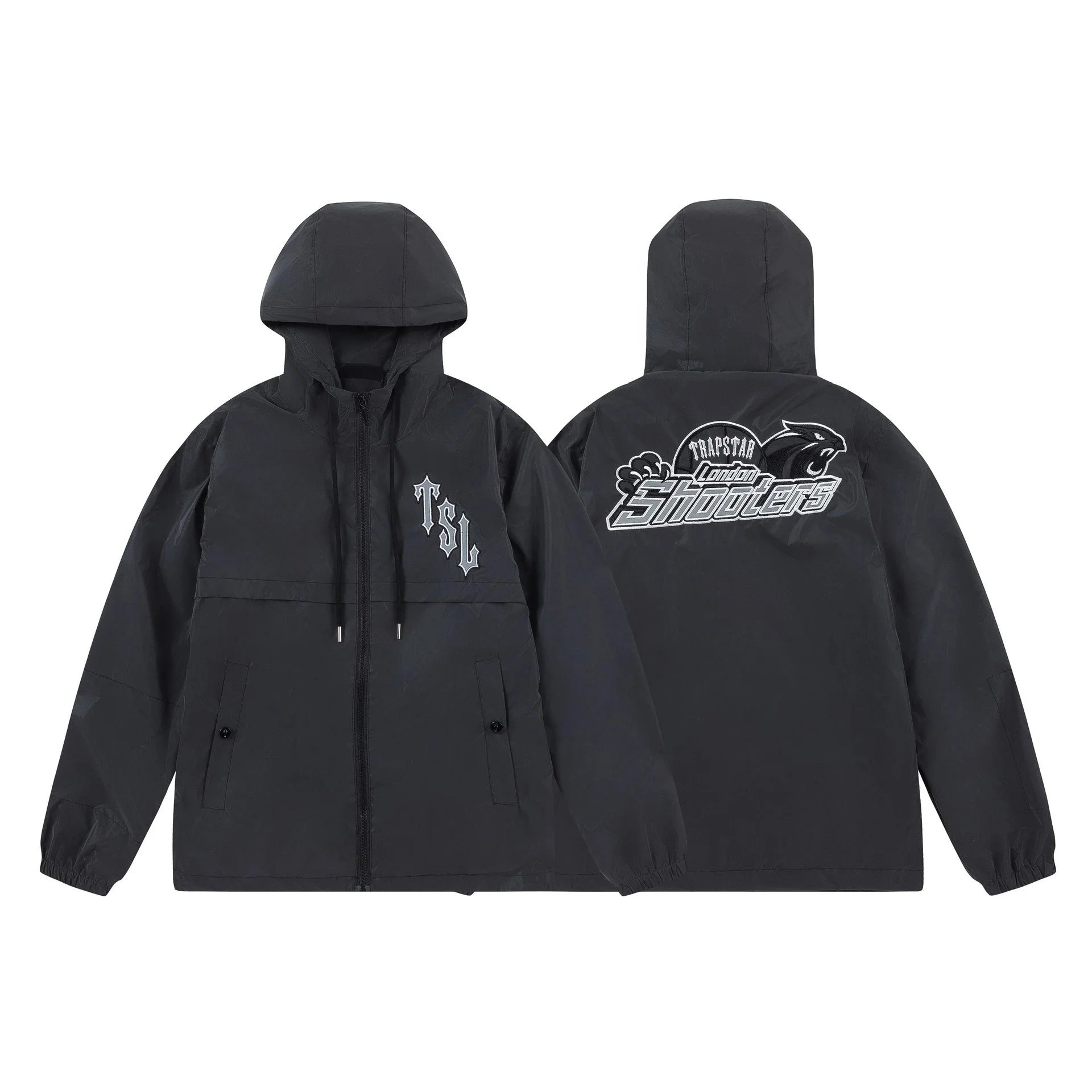 Trapstar Shooters Windbreaker Streetwear Jacket Black