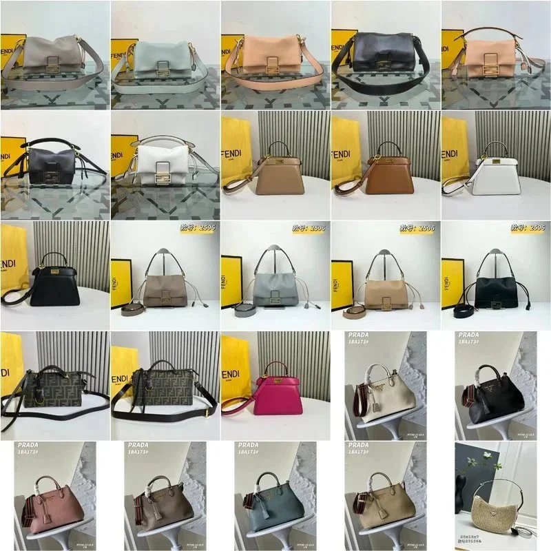 Fendi Baguette and Peekaboo Classic Handbag Collection Multicolor