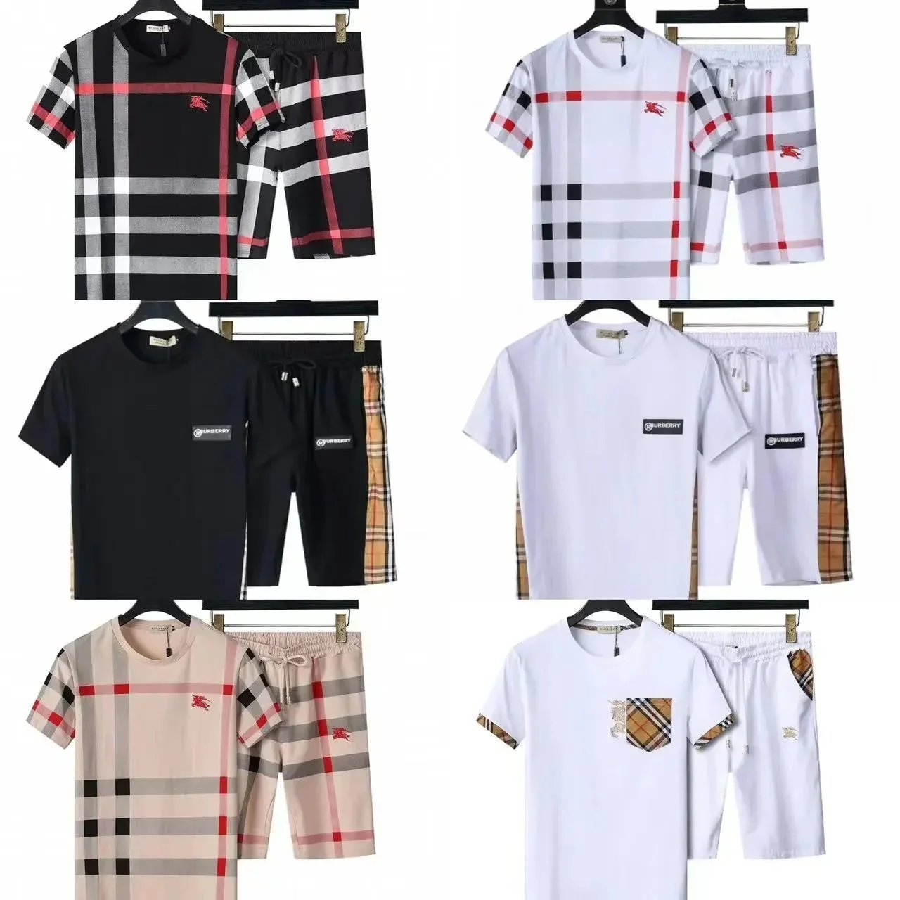 Burberry Check Print Casual Matching Set Multicolor