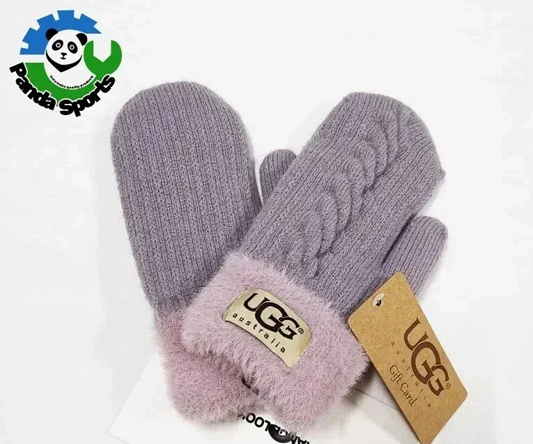 UGG Cable Knit Cozy Mittens Purple