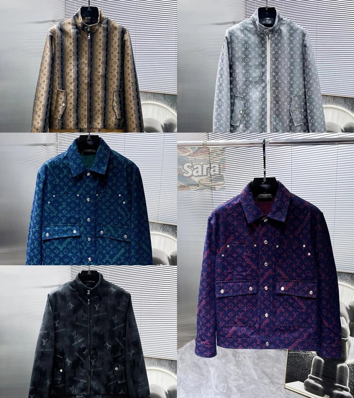 Louis Vuitton LV Monogram Denim Jacket Casual Outerwear Multicolor