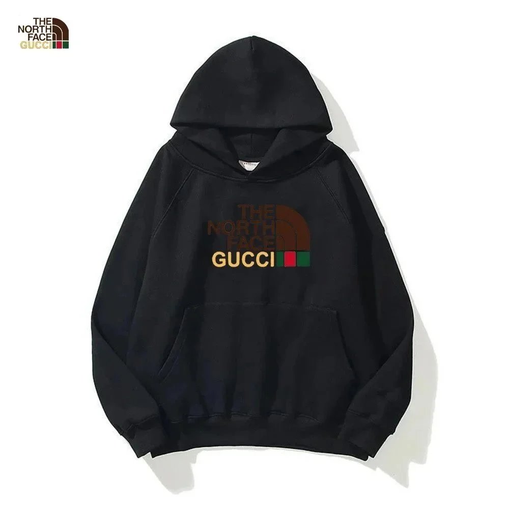 The North Face x Gucci TNF x Gucci Oversized Graphic Hoodie Black