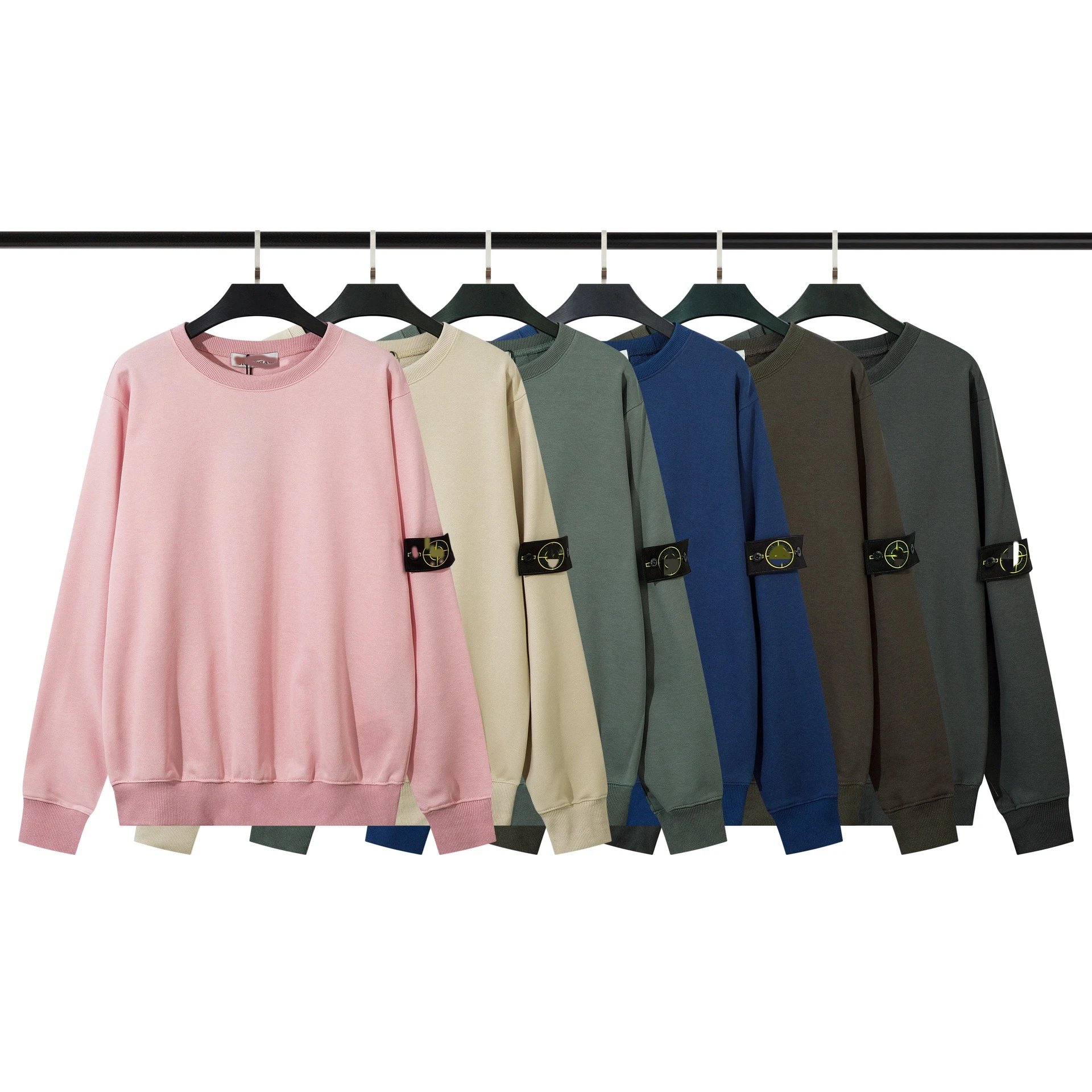 Stone Island Compass Patch Crewneck Sweatshirt Multicolor