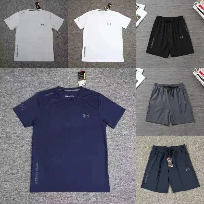 Under Armour UA Tech Training Athletic T-Shirt and Shorts Set Multicolor